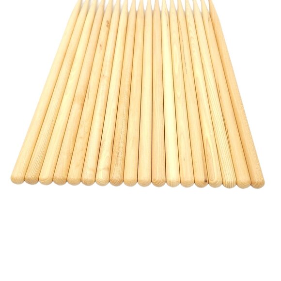 D'Addario Hickory Drumsticks 9 Pair 16" Hickory Wood 18 Sticks - Picture 3 of 7